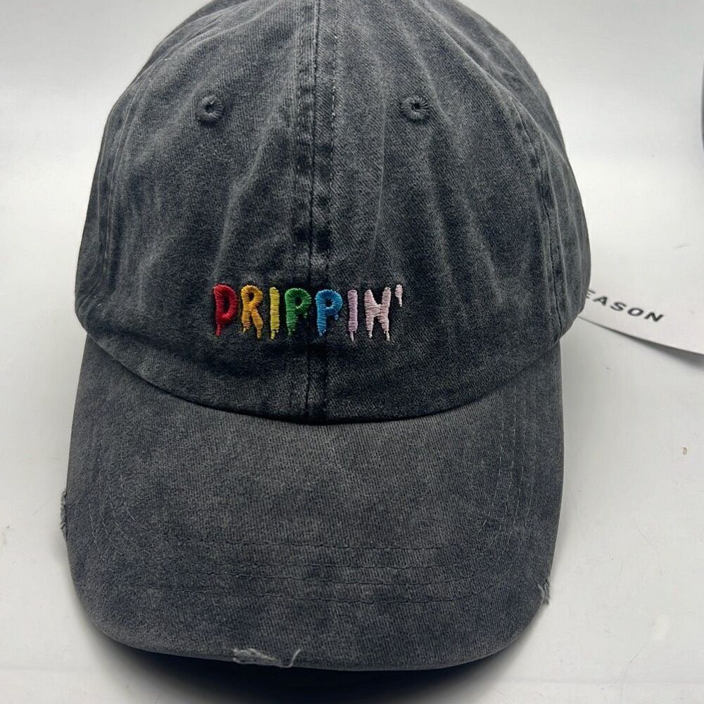 Reason‎ clothing “Drippin” cotton acid wash adjustable hat- New with tag